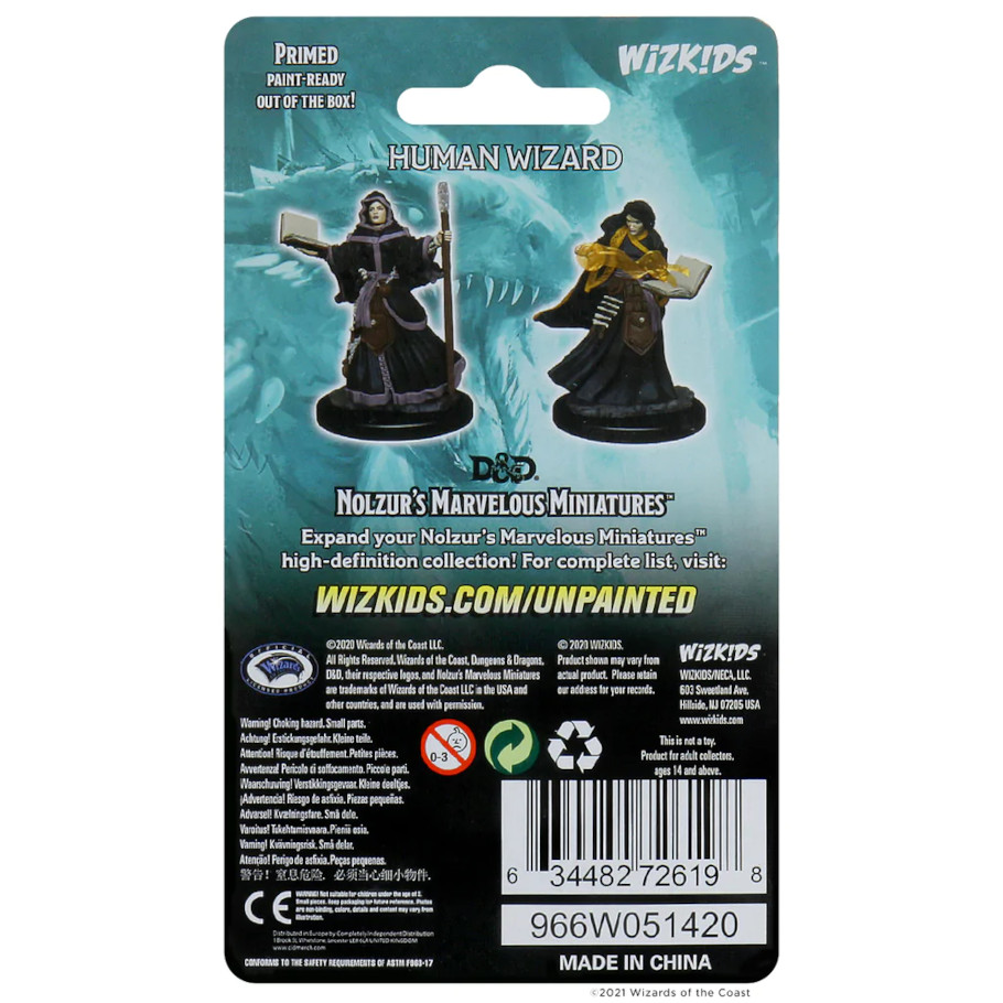Nolzur's Marvelous Miniatures: Human Wizard Female