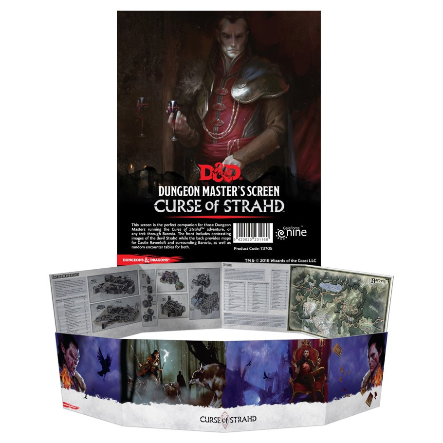 D&D 5E: Dungeon Master's Screen - Curse of Strahd