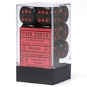 Dice: 12d6 Opaque Black/red