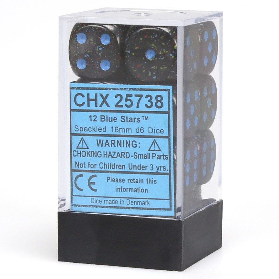 Dice: 12d6 Speckled Blue Stars
