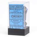 Dice: 7-set Gemini Black-Blue/gold