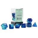 Dice: 7-set Gemini Blue-Blue/light blue