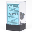 Dice: 7-set Speckled Blue Stars