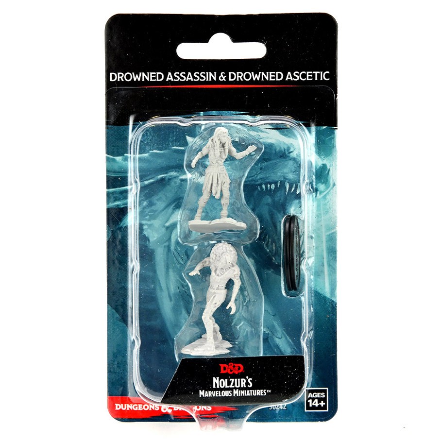 Nolzur's Marvelous Miniatures: Drowned Assassin & Drowned Asetic