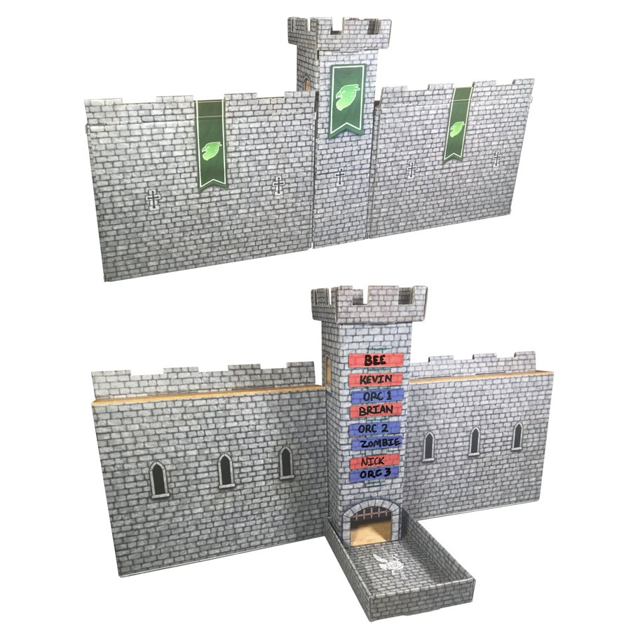 Castle Keep Dice Tower Castle Walls (Light Gray)