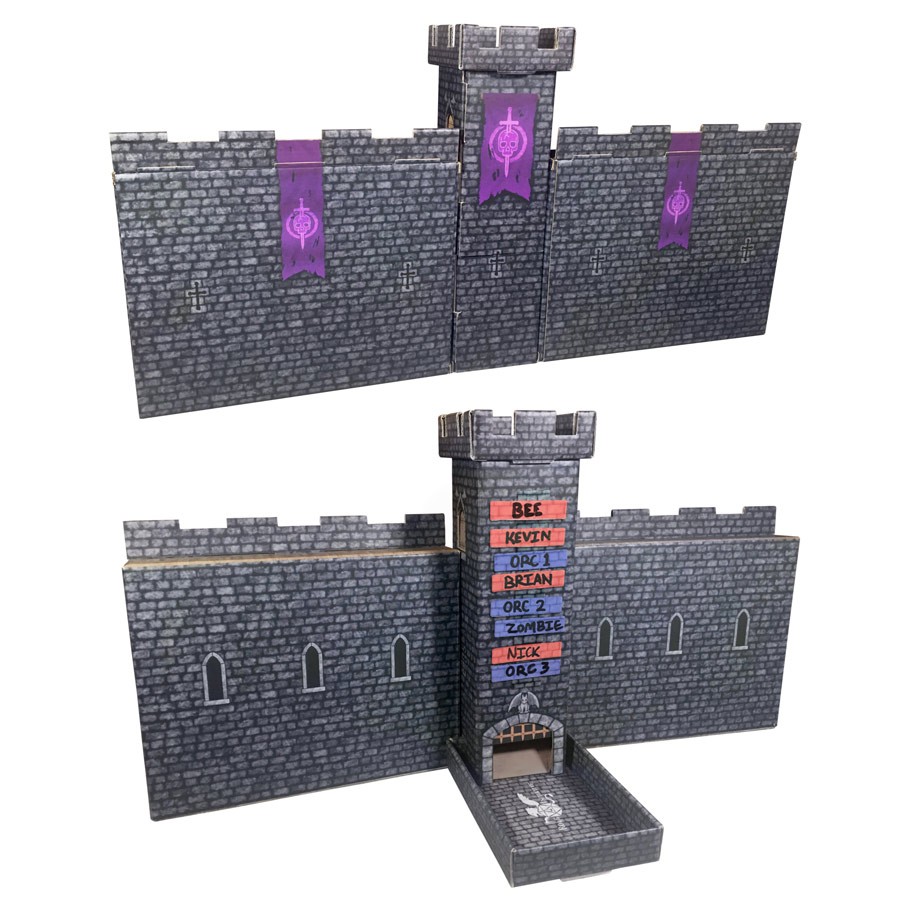 Dark Castle Dice Tower Castle Walls (Dark Gray)