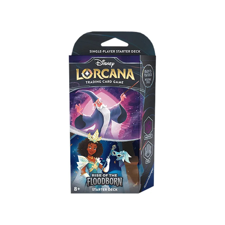 Disney Lorcana: Rise of the Floodborn Starter Deck (Amethyst & Steel)