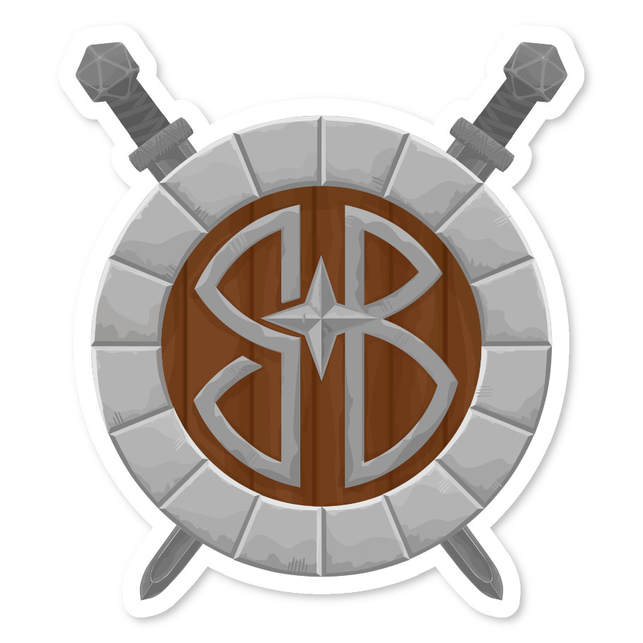 3" Sword & Shield Vinyl Sticker