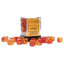 Dice: 36d6 Gemini Translucent Red-Yellow/gold