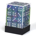 Dice: 36d6 Festive Waterlily/white
