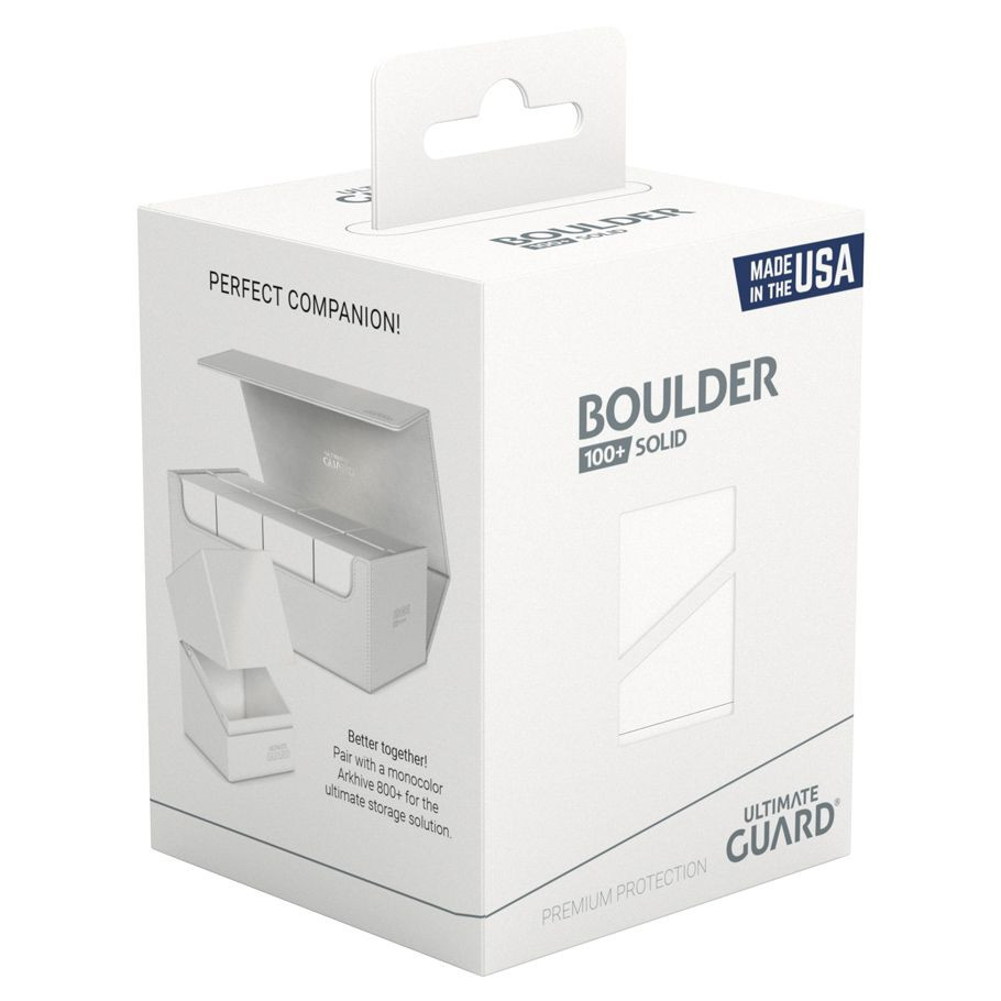 Deck Box: Boulder Solid 100+ White