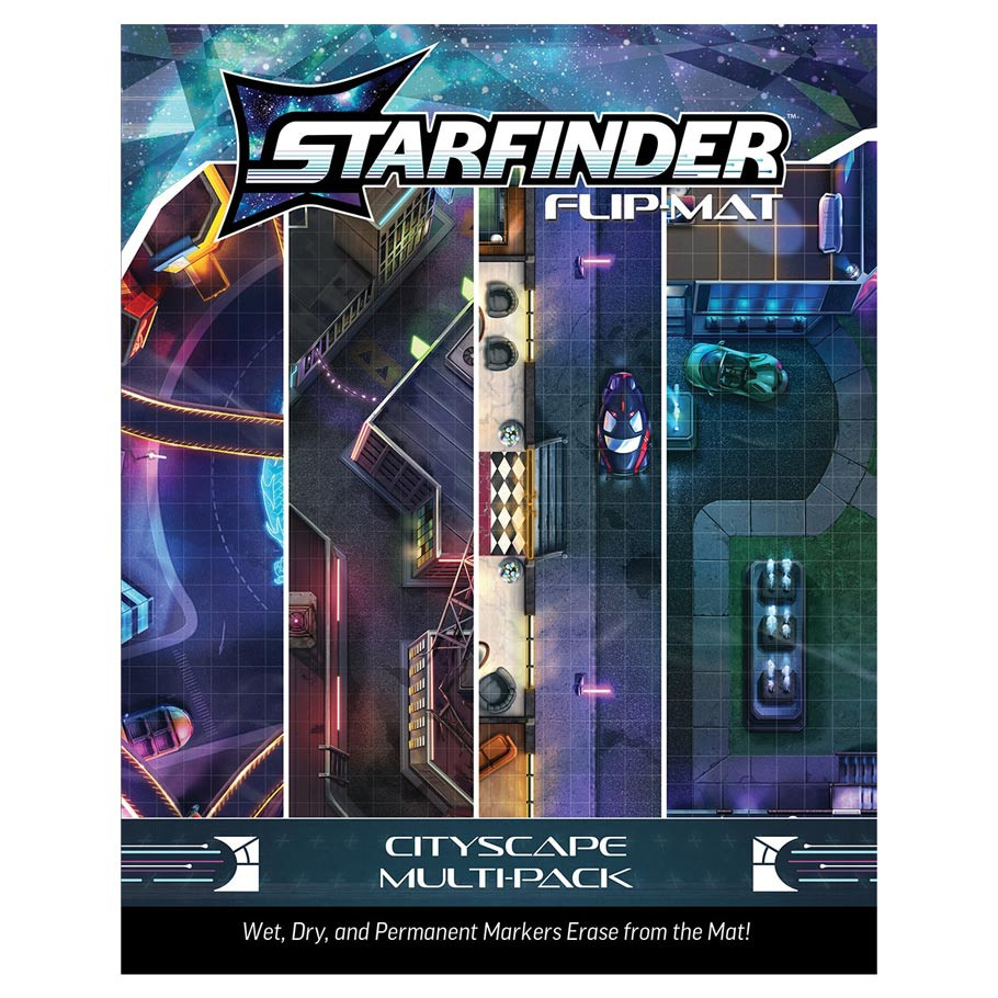 Starfinder Flip-Mat: Cityscape Multi-Pack