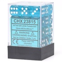 Dice: 36d6 Translucent Teal/white