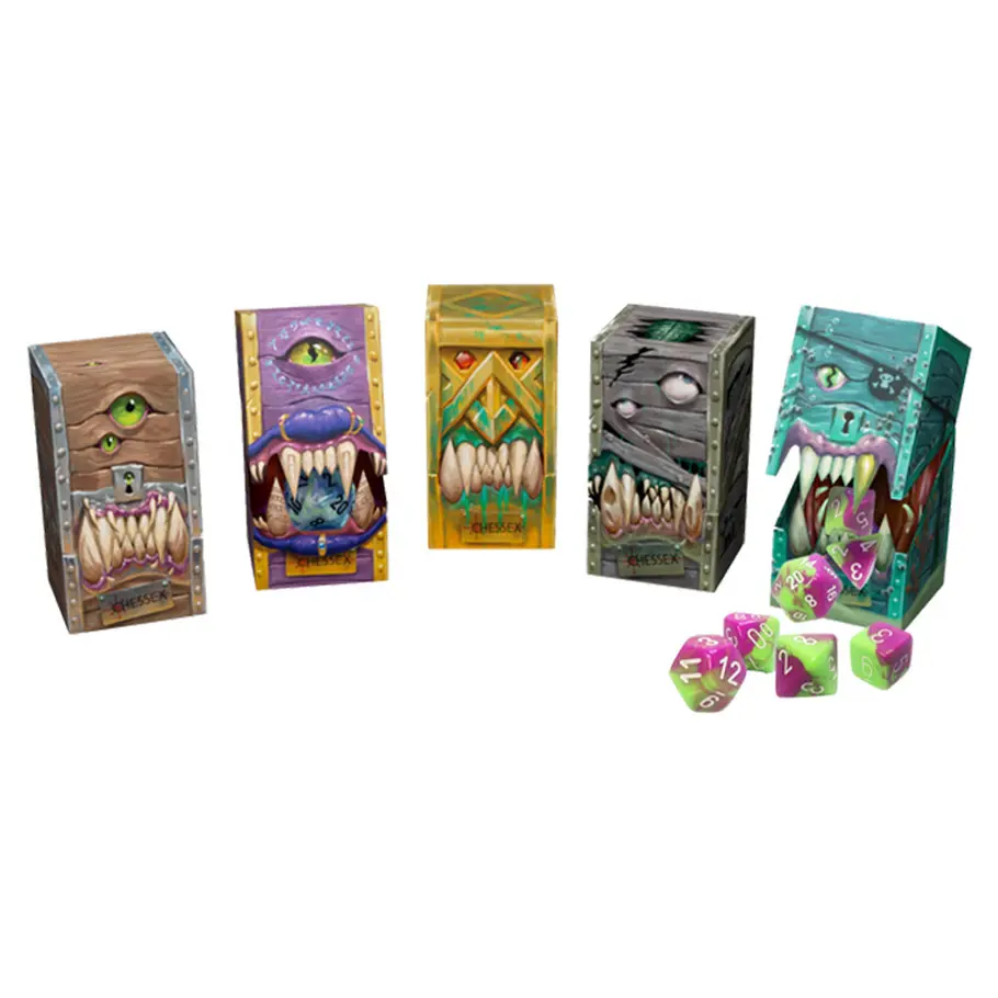 Dice: Hidden Wonders Assorted 7-Die Polyhedral Set