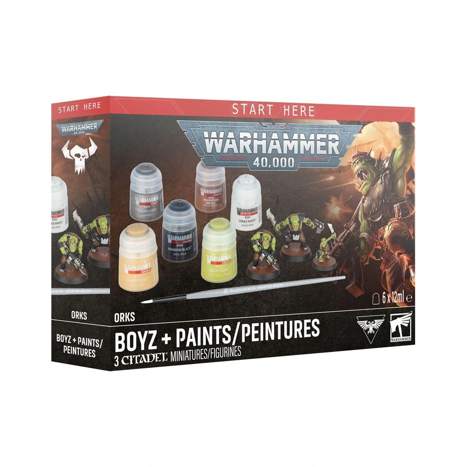 [GAW60-05] Warhammer 40K: Orks: Boyz + Paints