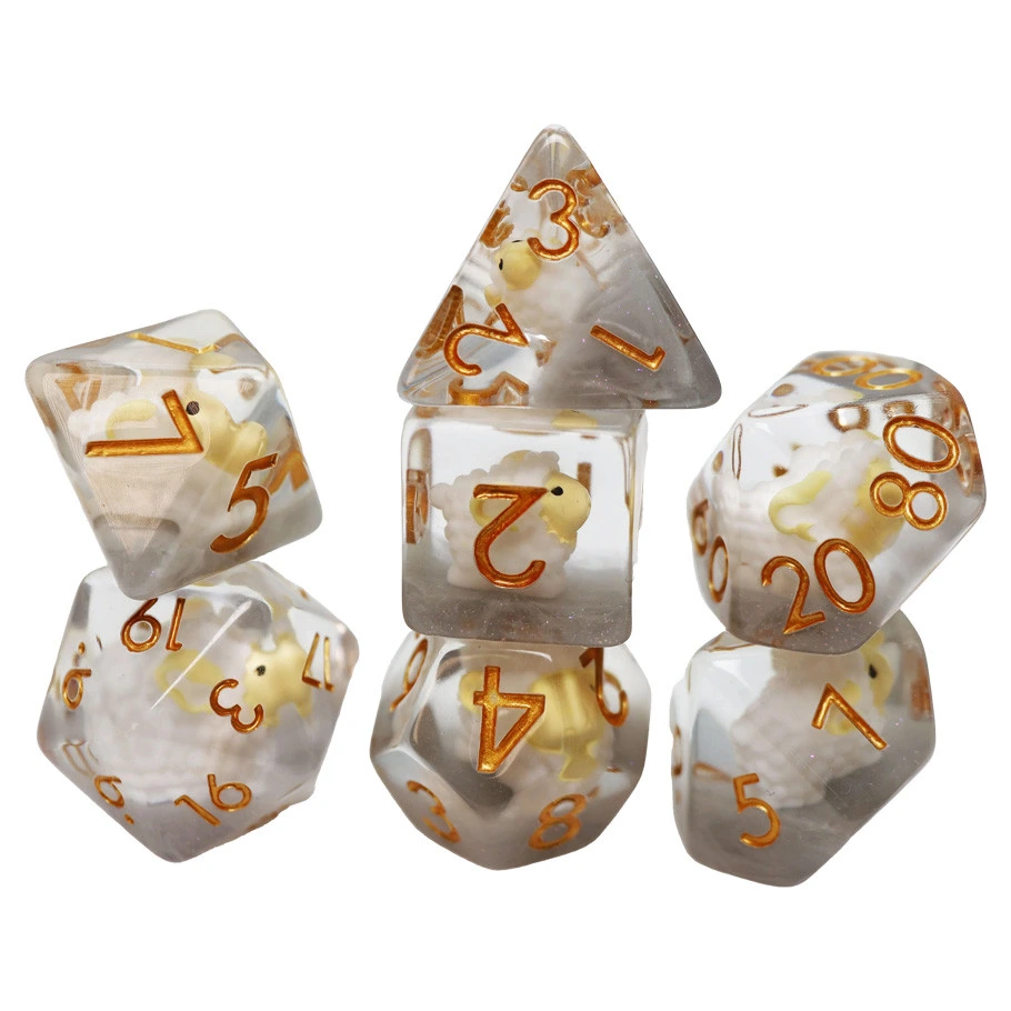 [FBG2660] Dice: 7-Set Golden Fleece