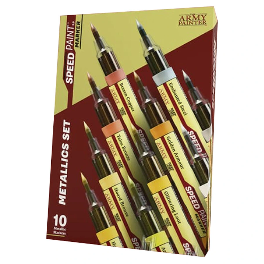 [AMYSM8002] Army Painter Speedpaint Marker –Metallics Set
