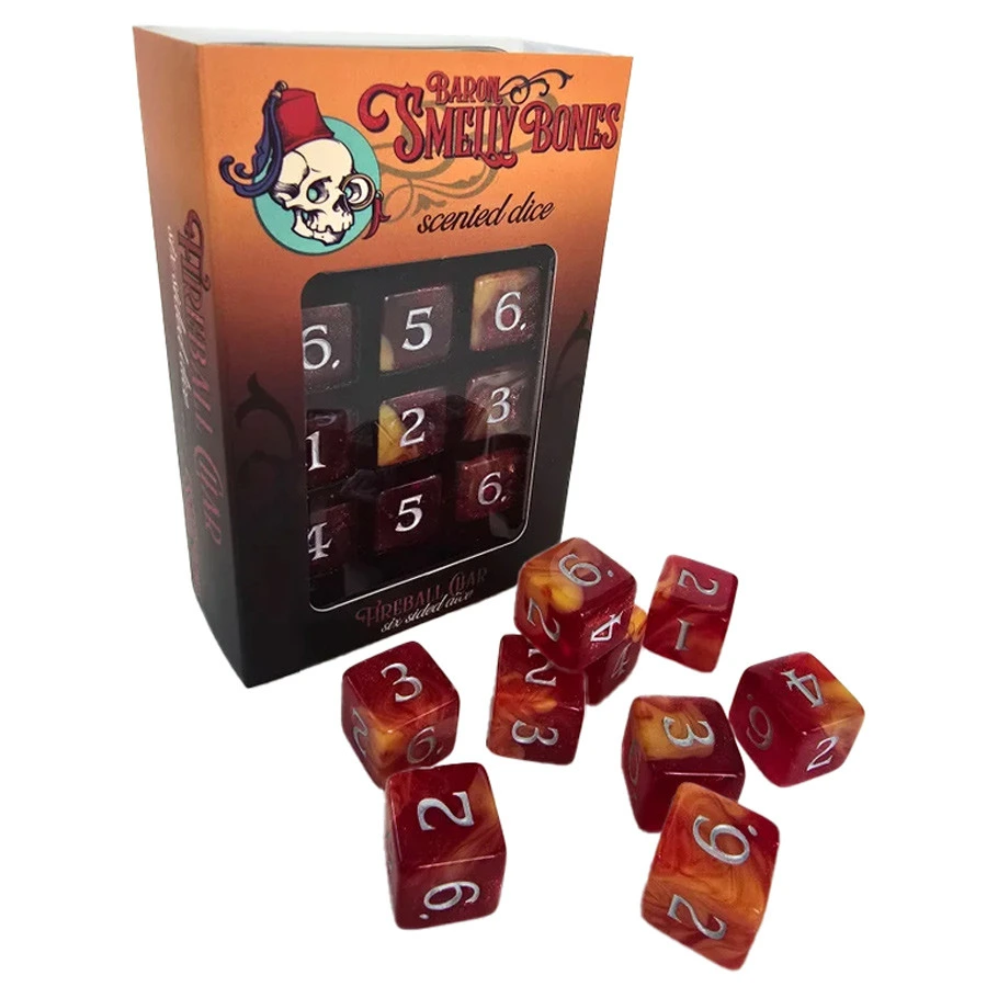 Dice: 9d6 Scented Dice: Fireball Char