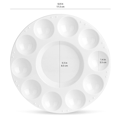 [AMZPT001A] Round Paint Tray Palette