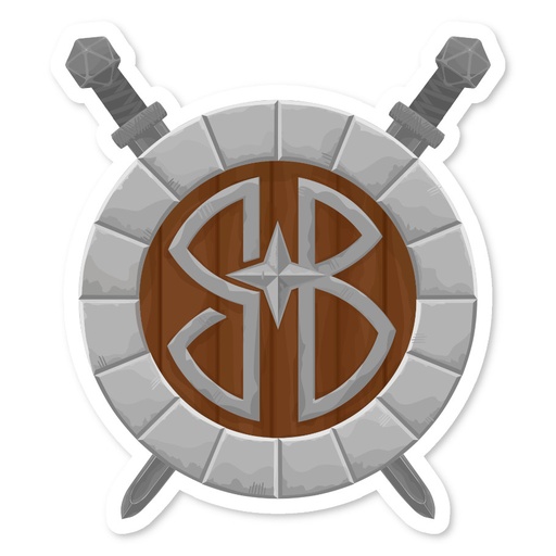 3" Sword & Shield Vinyl Sticker