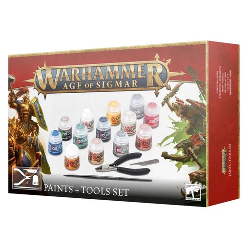 [GAW80-17] Age of Sigmar: Paints + Tools Set