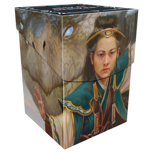 [ULP38808] Deck Box: MTG Tarkir Dragonstorm Shiko and Narset, Unified / Elsha, Threefold Master (Jeskai Striker Commander Deck) 100+