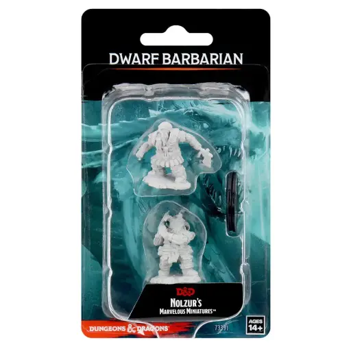 [WZK73391] Nolzur's Marvelous Miniatures: Dwarf Barbarian Male