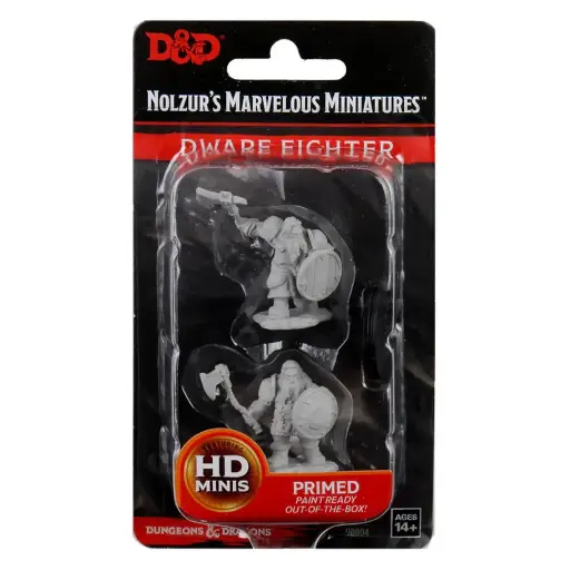 [WZK90004] Nolzur's Marvelous Minis: Dwarf Fighter Male
