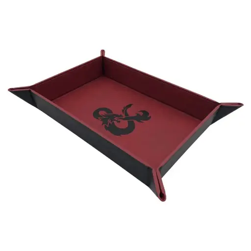 [ULP18618] Dice Tray: D&D, Red/Black