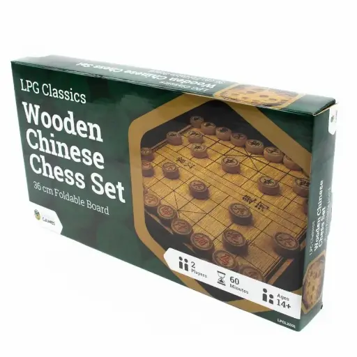 [LPGLX001] LPG Classics: Wooden Chinese Chess Set - 35 cm Foldable Board